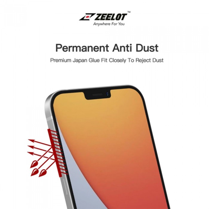 CƯỜNG LỰC IPHONE 12 / 12 PRO ZEELOT ENTIRE VIEW STEEL WIRE MATTE PUREGLASS